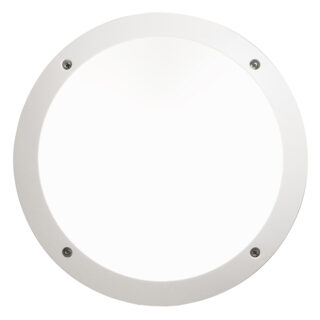 Plafond LUCIA 1xE27 IP66 C.30xL.9xAlt.30cm resina branca