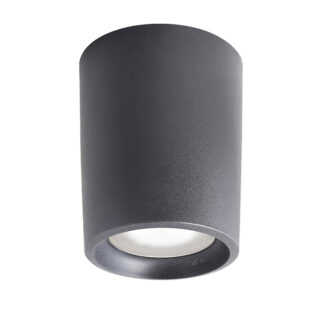 Foco LIVIA 1xE27 30W botão CCT (2cores) IP55 Alt.22xD.18cm resina preta