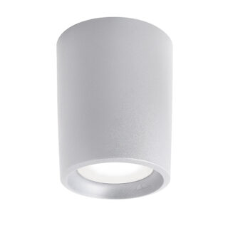 Foco LIVIA 1xE27 15W botão CCT (2cores) IP55 Alt.29xD.18cm resina branca