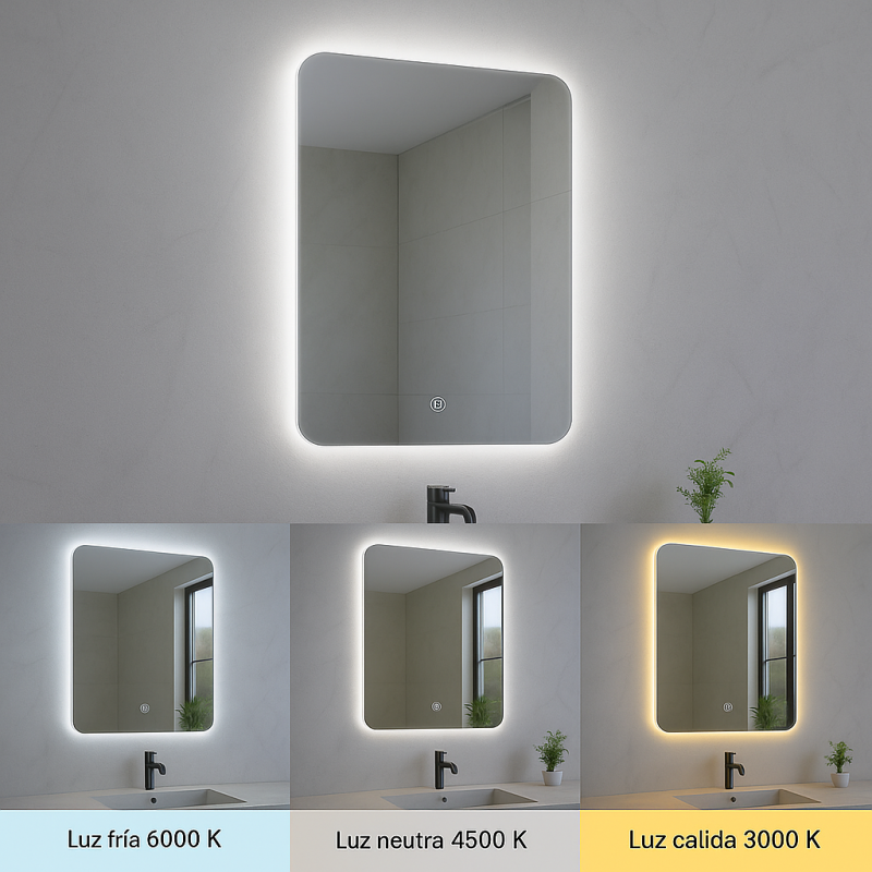 Espelho LED para casa de Banho 15W Mijas CCT - Image 4
