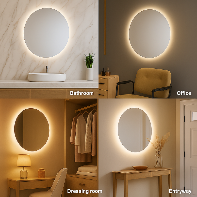 Espelho LED para casa de Banho 20W Ronda CCT - Image 3