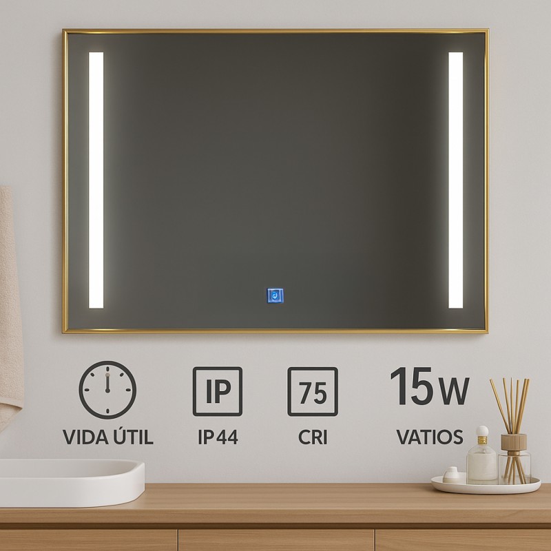 Espelho LED para casa de Banho 12W Arenas CCT - Image 3