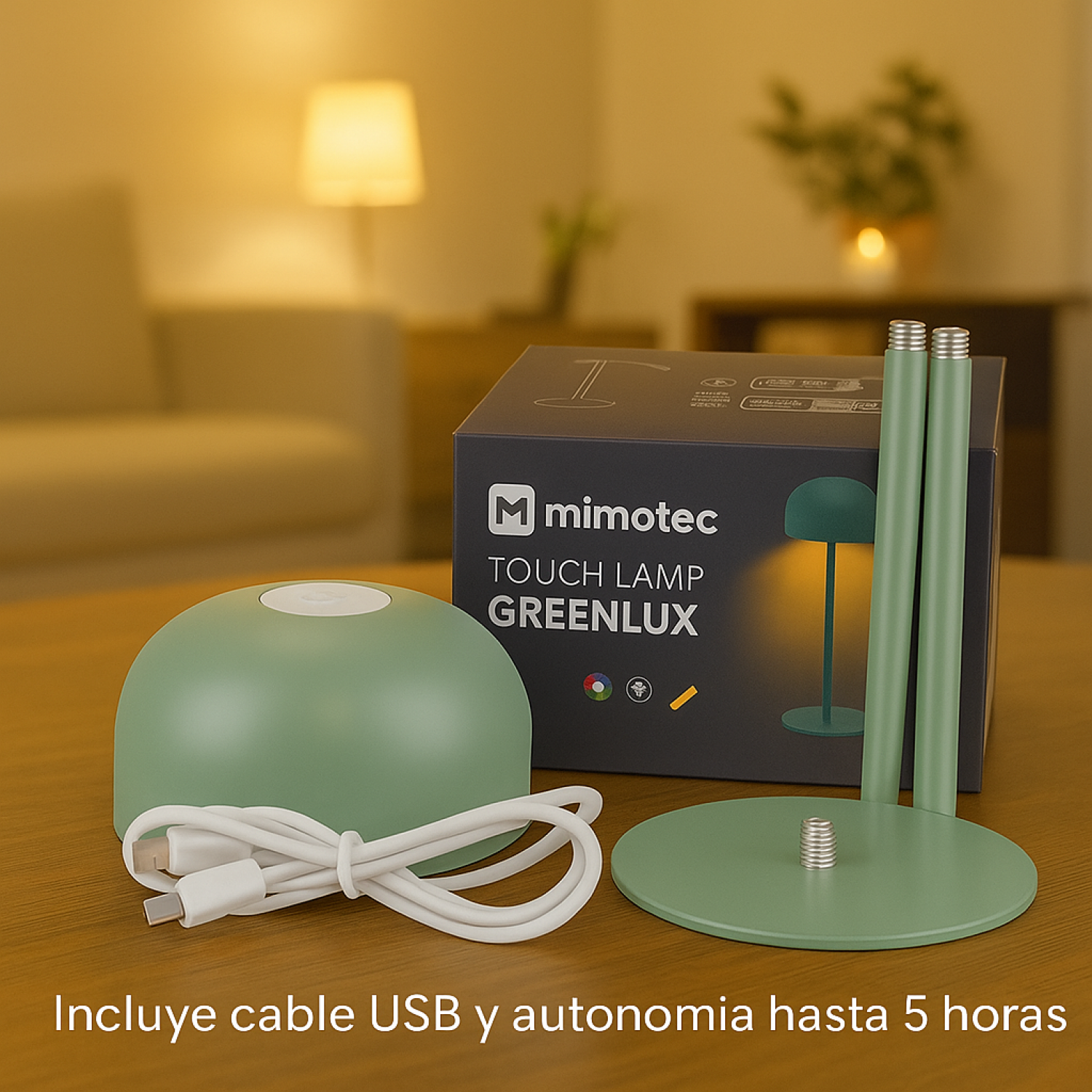 Candeeiro de mesa led Greenlux 3000K - Image 5