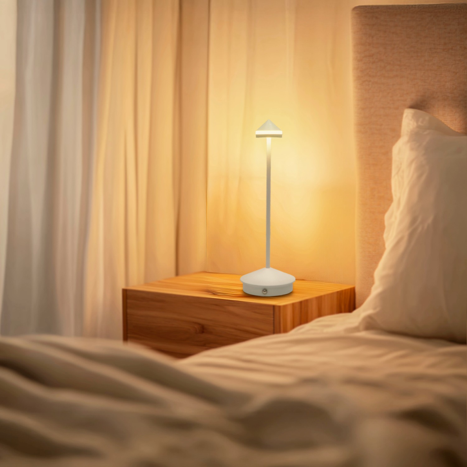 Candeeiro de mesa led White Point 3000K