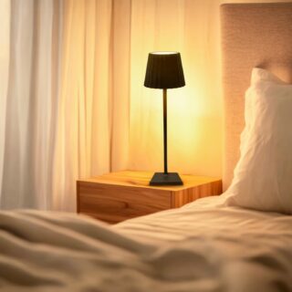 Candeeiro de mesa led Black Courtin CCT