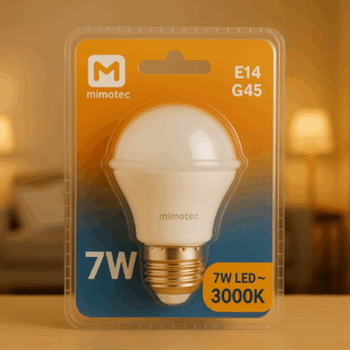 Lâmpada LED E14 G45 7W 6500K