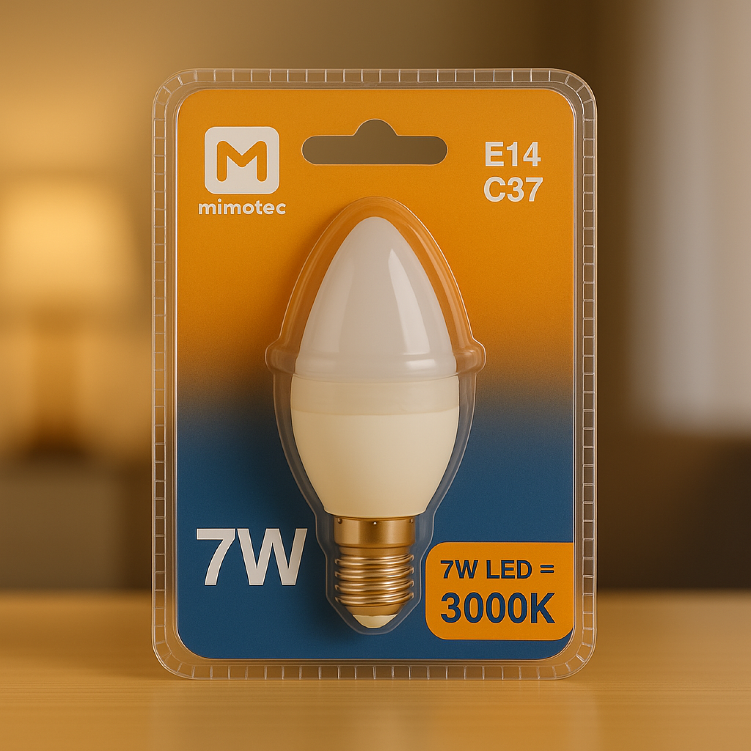 Lâmpada LED C37 E14 7W 4000K