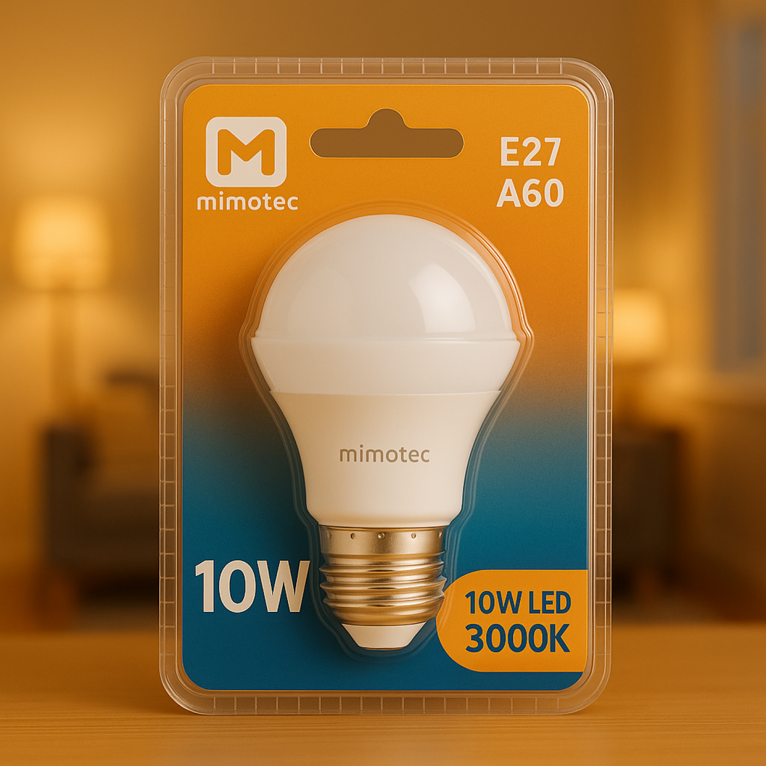 Lâmpada LED E27 A60 10W 4000K