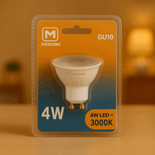 Lampada LED GU10 4W 38º 3000K