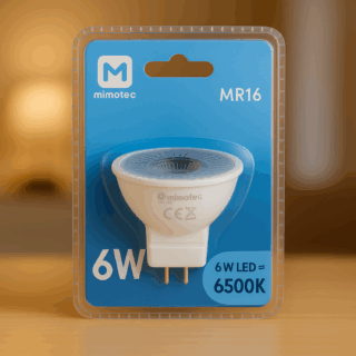 Lâmpada LED MR16 6W 38º 6500K