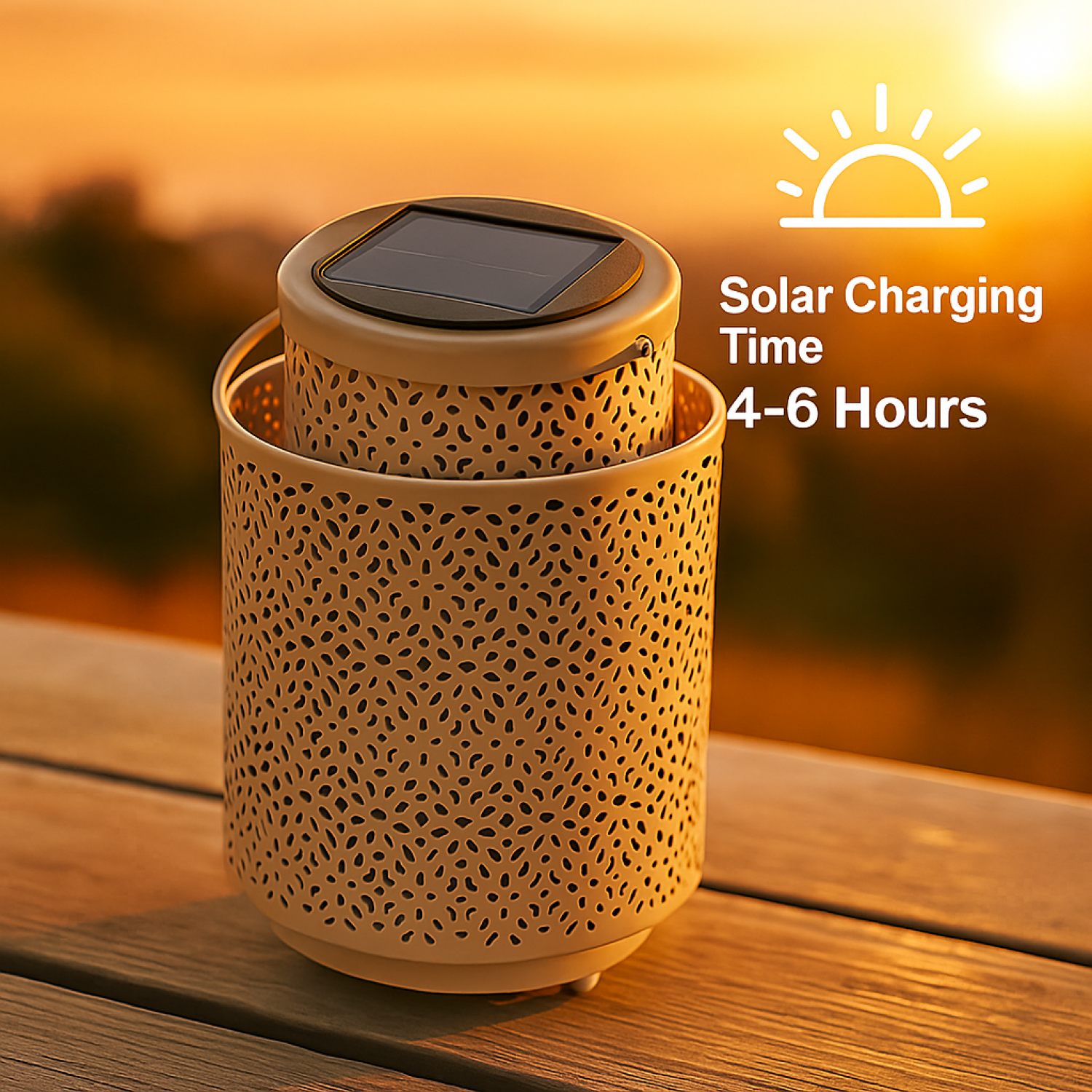 Candeeiro de mesa led Solar Beige Casablanca 2500K - Image 6