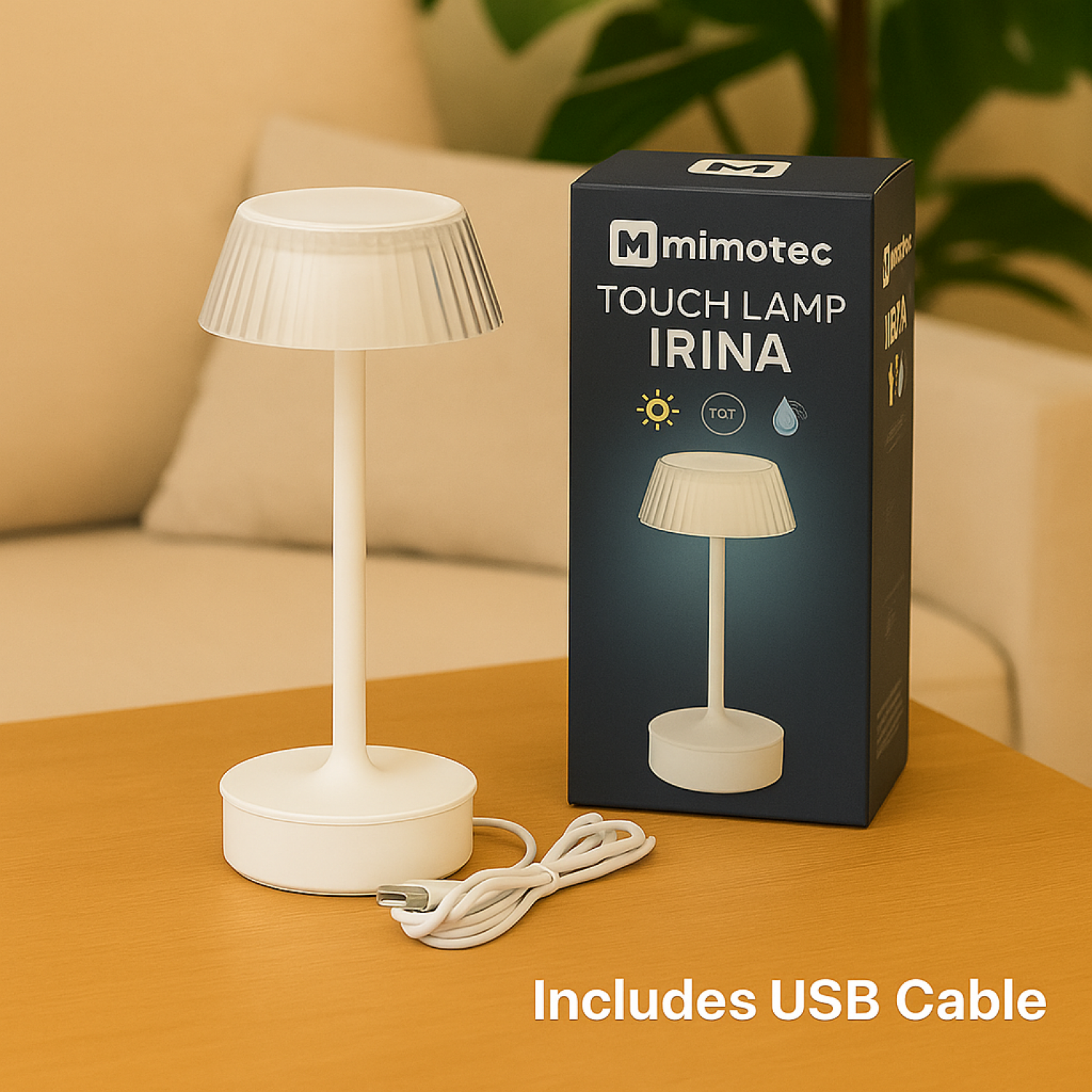 Candeeiro de mesa led White Irina CCT - Image 5