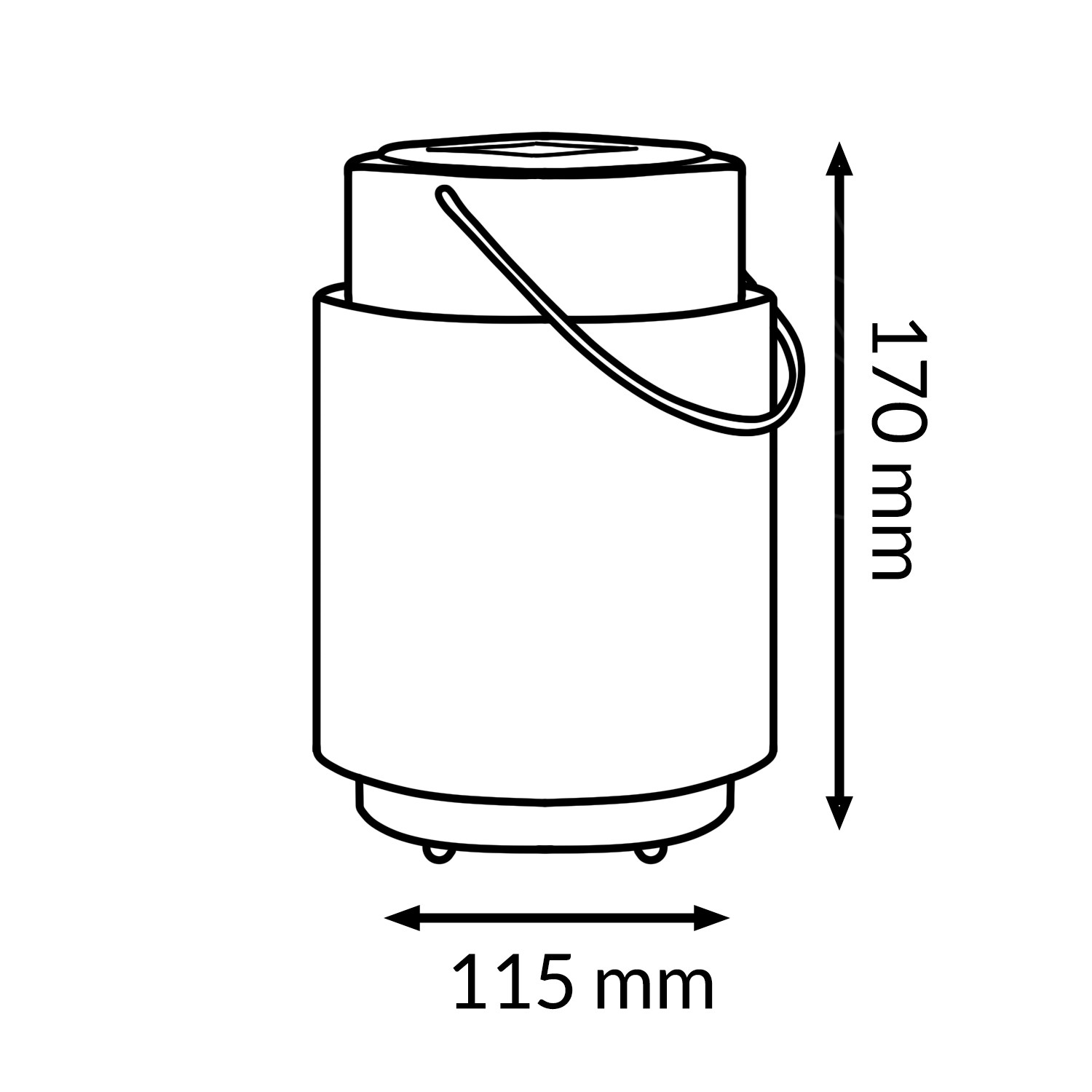 Candeeiro de mesa led Solar Black Casablanca 2500K - Image 2