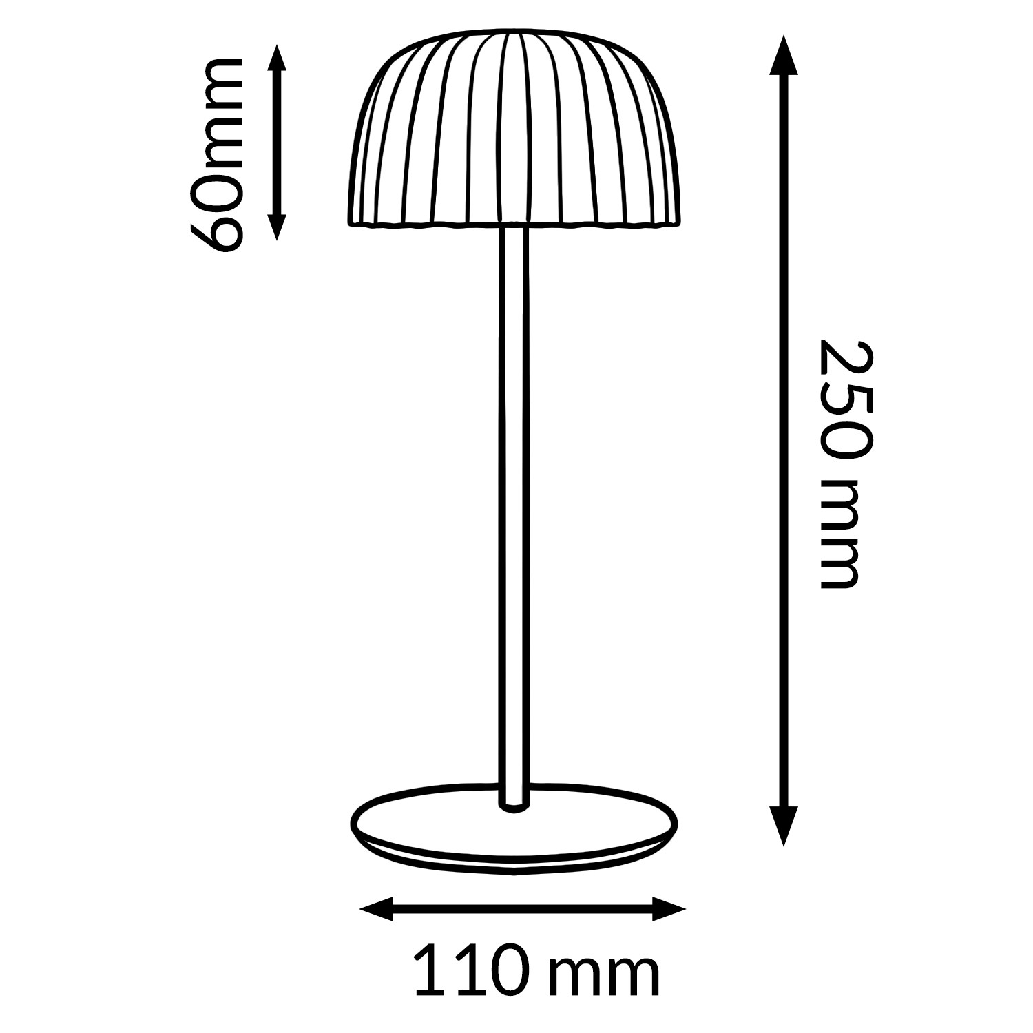 Candeeiro de mesa led Black Gonza 3000K - Image 2