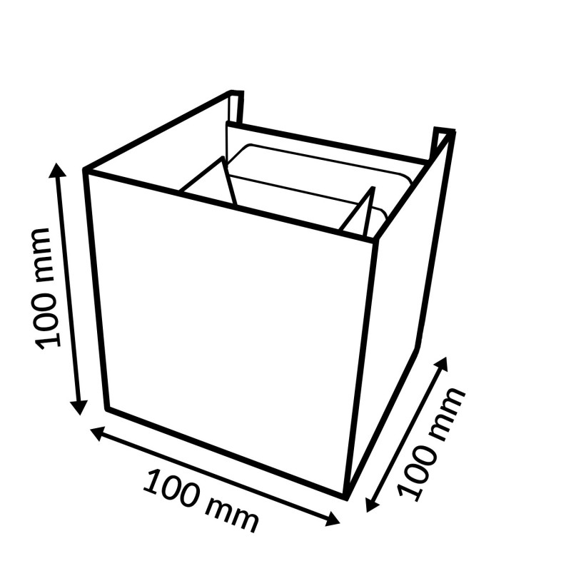 Aplique de Parede LED Rust Cube 6W IP54 CCT - Image 2