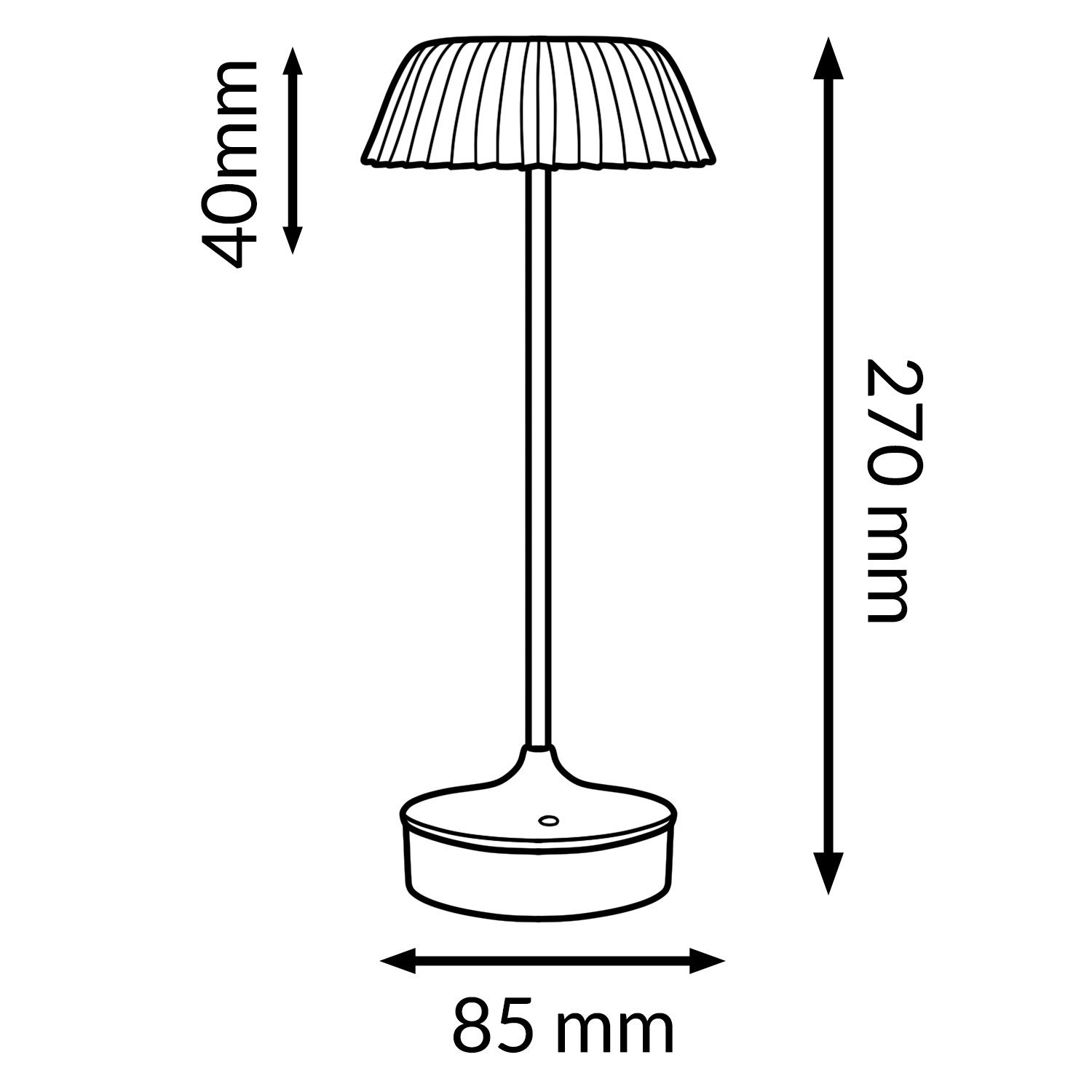 Candeeiro de mesa led Green Irina CCT - Image 2