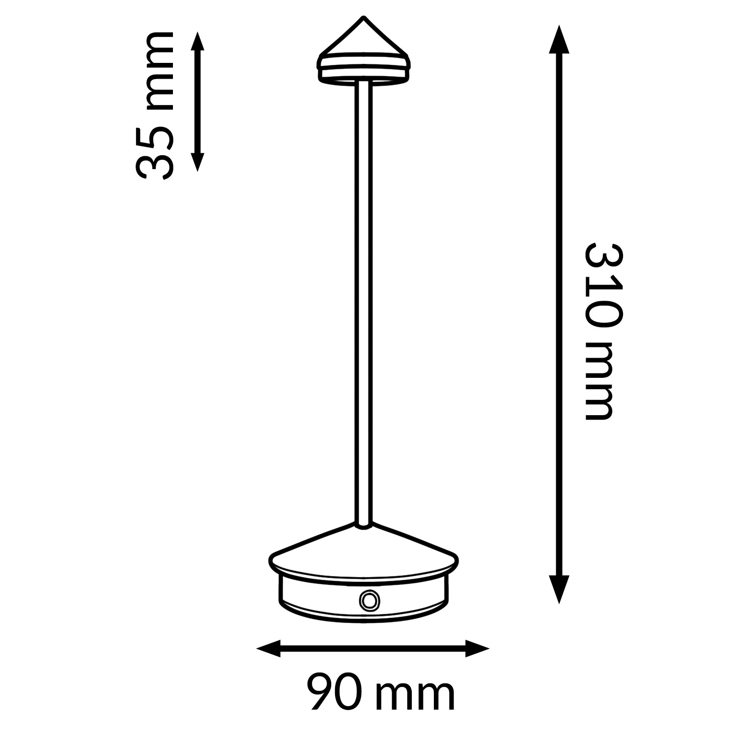 Candeeiro de mesa led White Point 3000K - Image 2