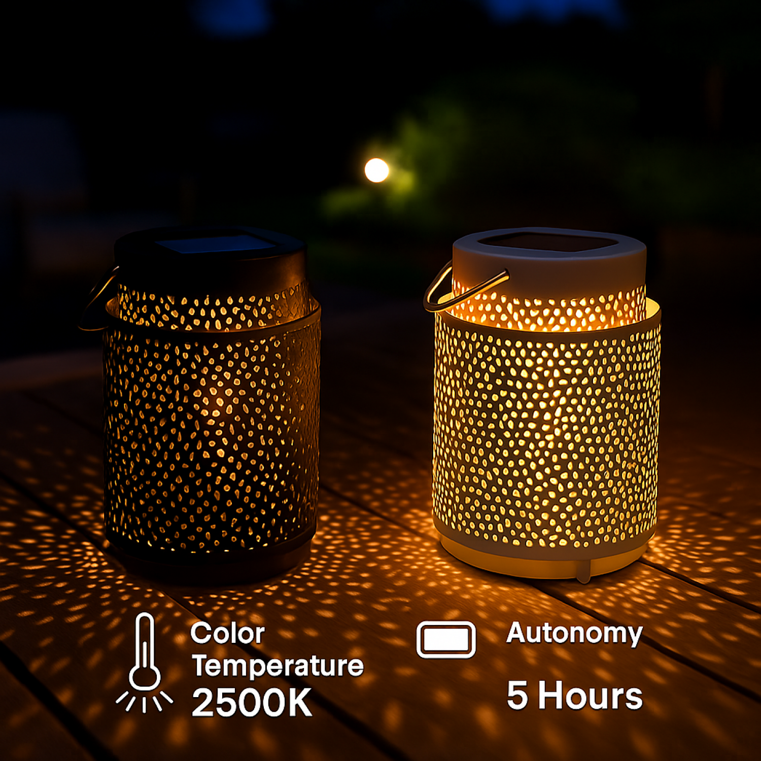 Candeeiro de mesa led Solar Beige Casablanca 2500K - Image 5