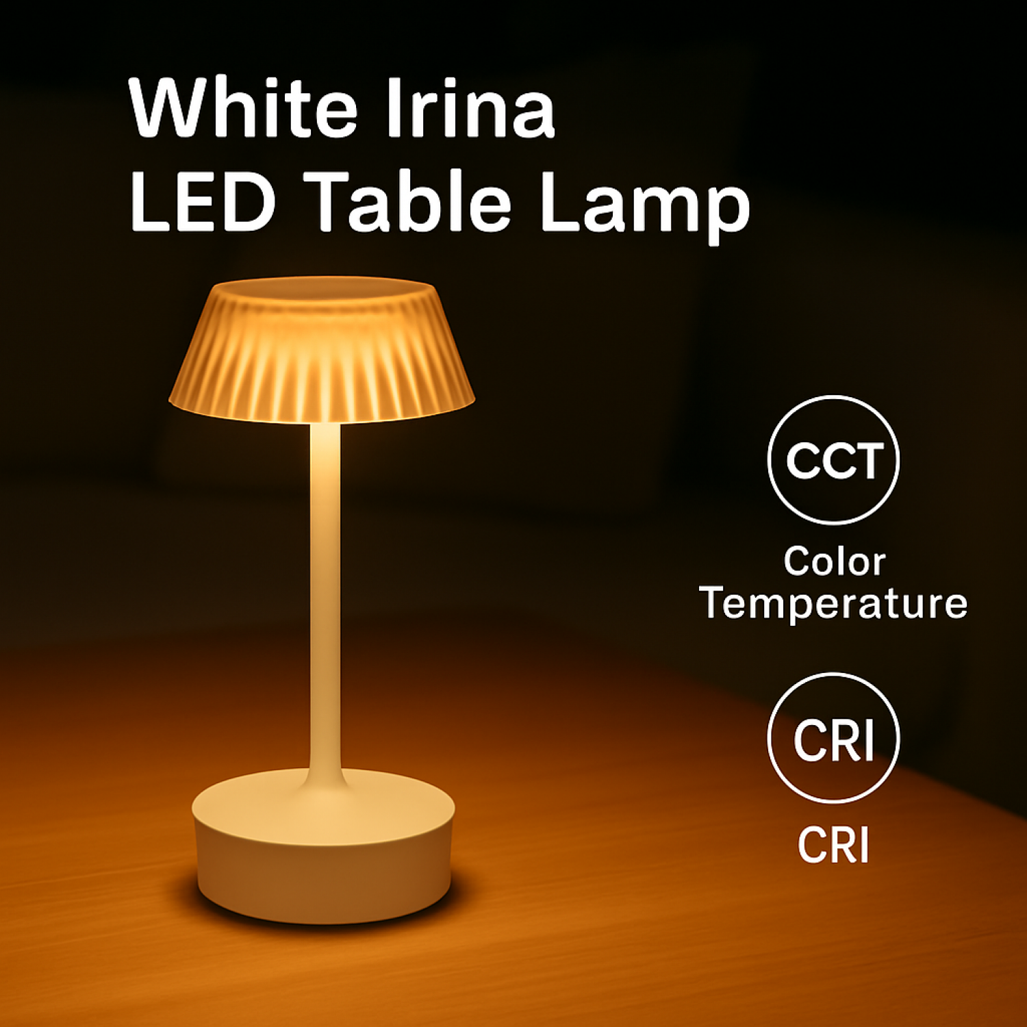 Candeeiro de mesa led White Irina CCT - Image 4