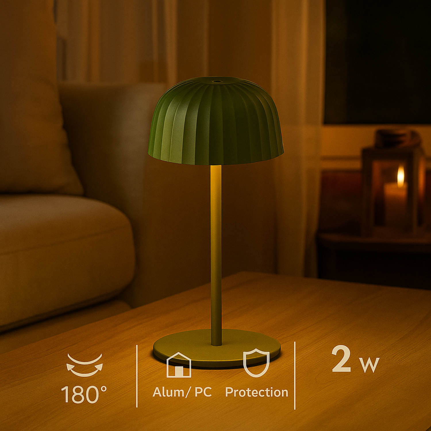 Candeeiro de mesa led Green Gonza 3000K - Image 6