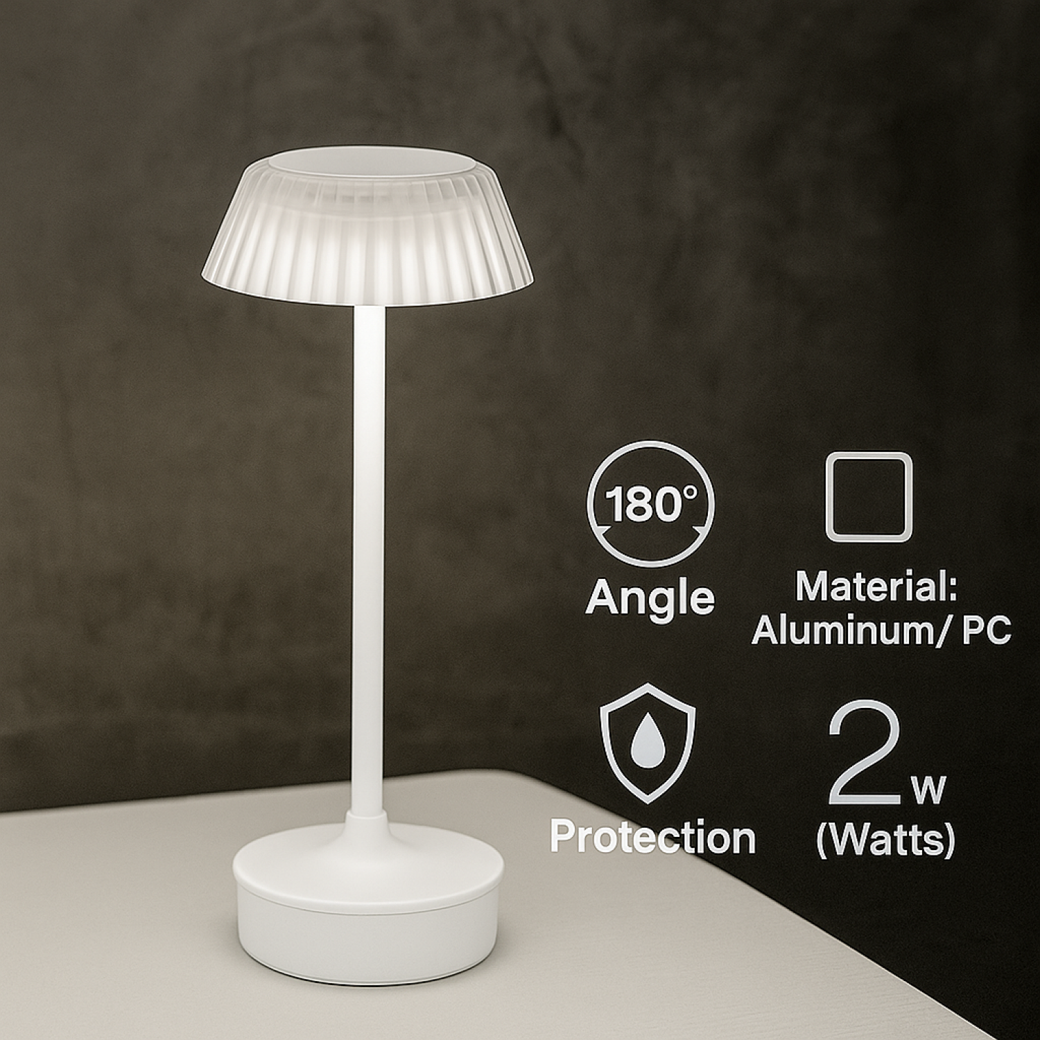 Candeeiro de mesa led White Irina CCT - Image 6