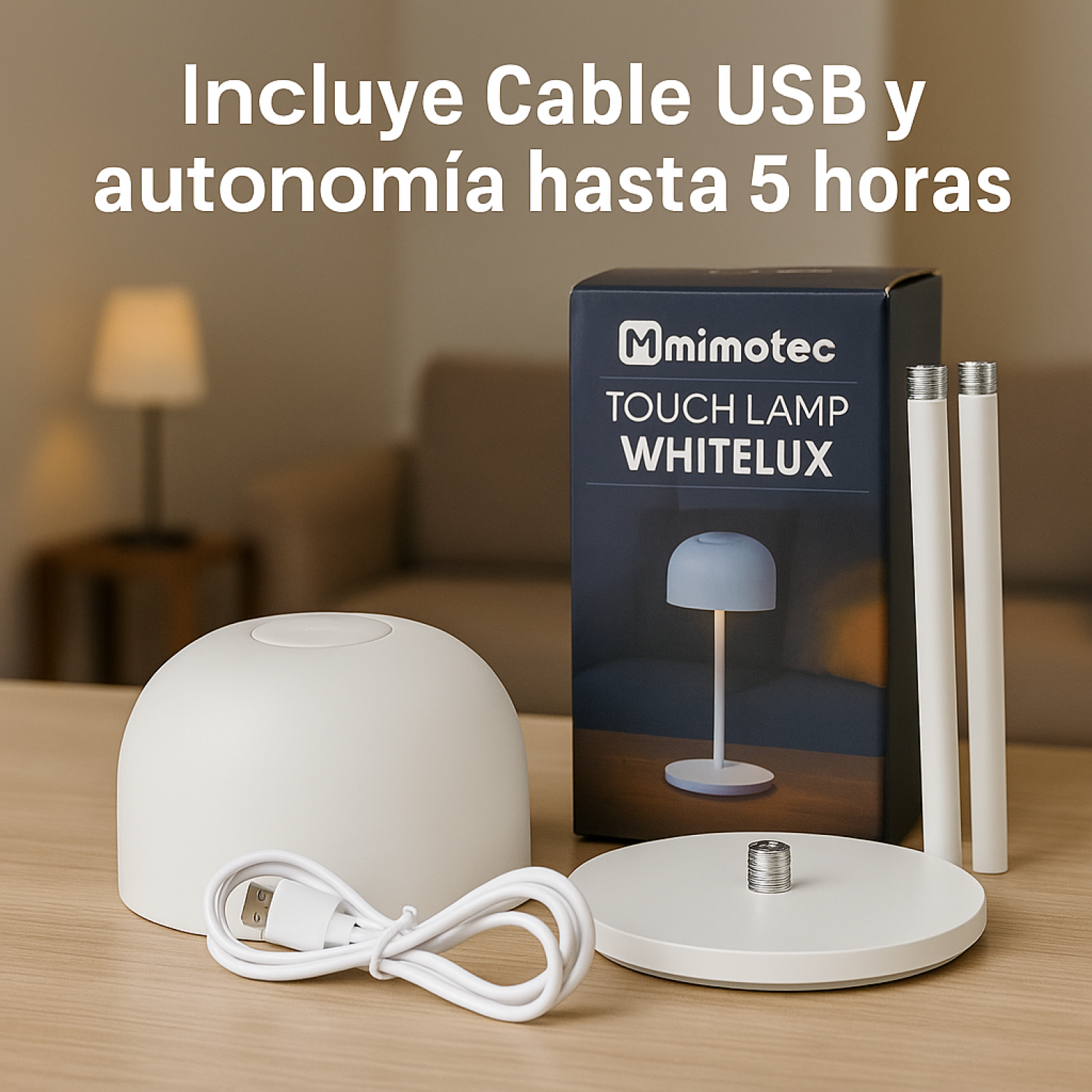 Candeeiro de mesa led Whitelux 3000K - Image 7