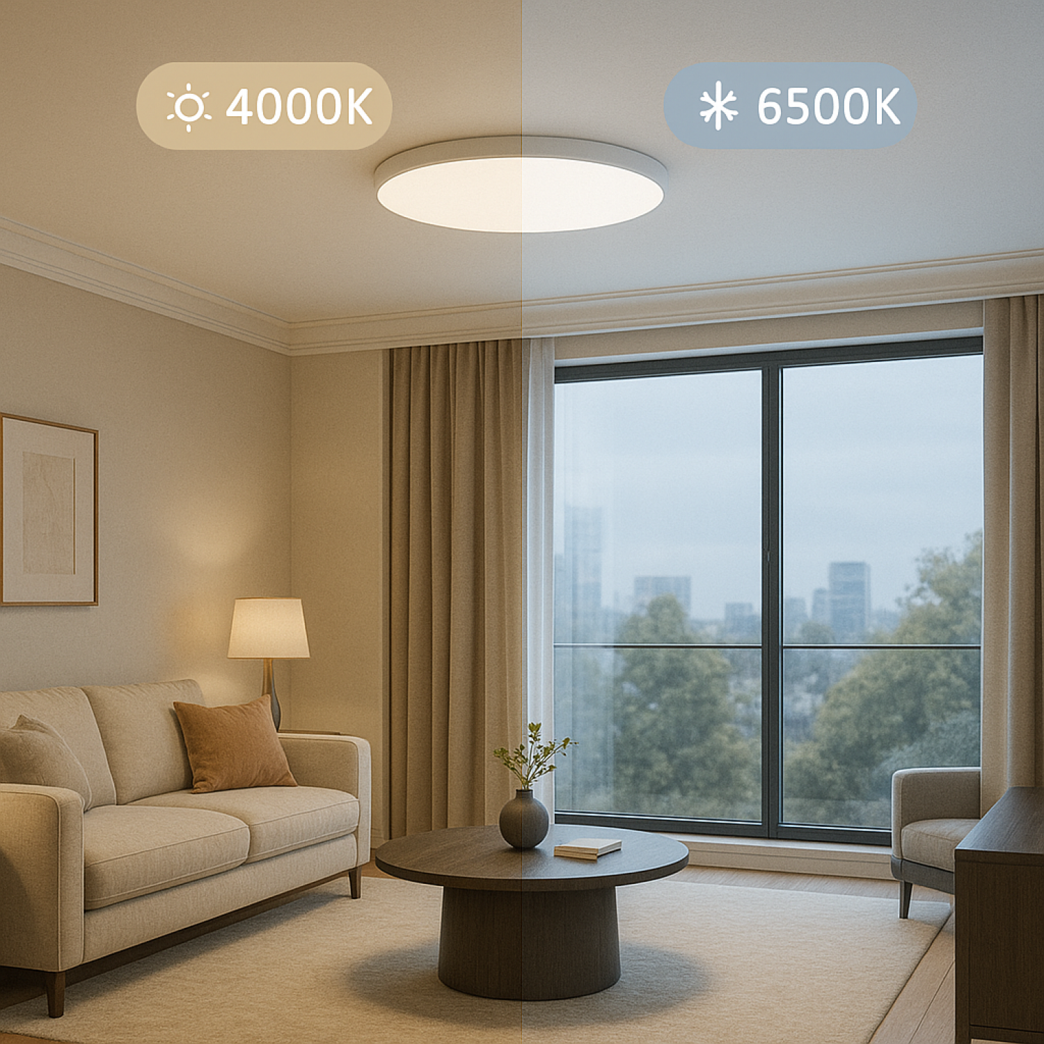 Plafon LED Redondo Boni 36W 4000K - Image 4