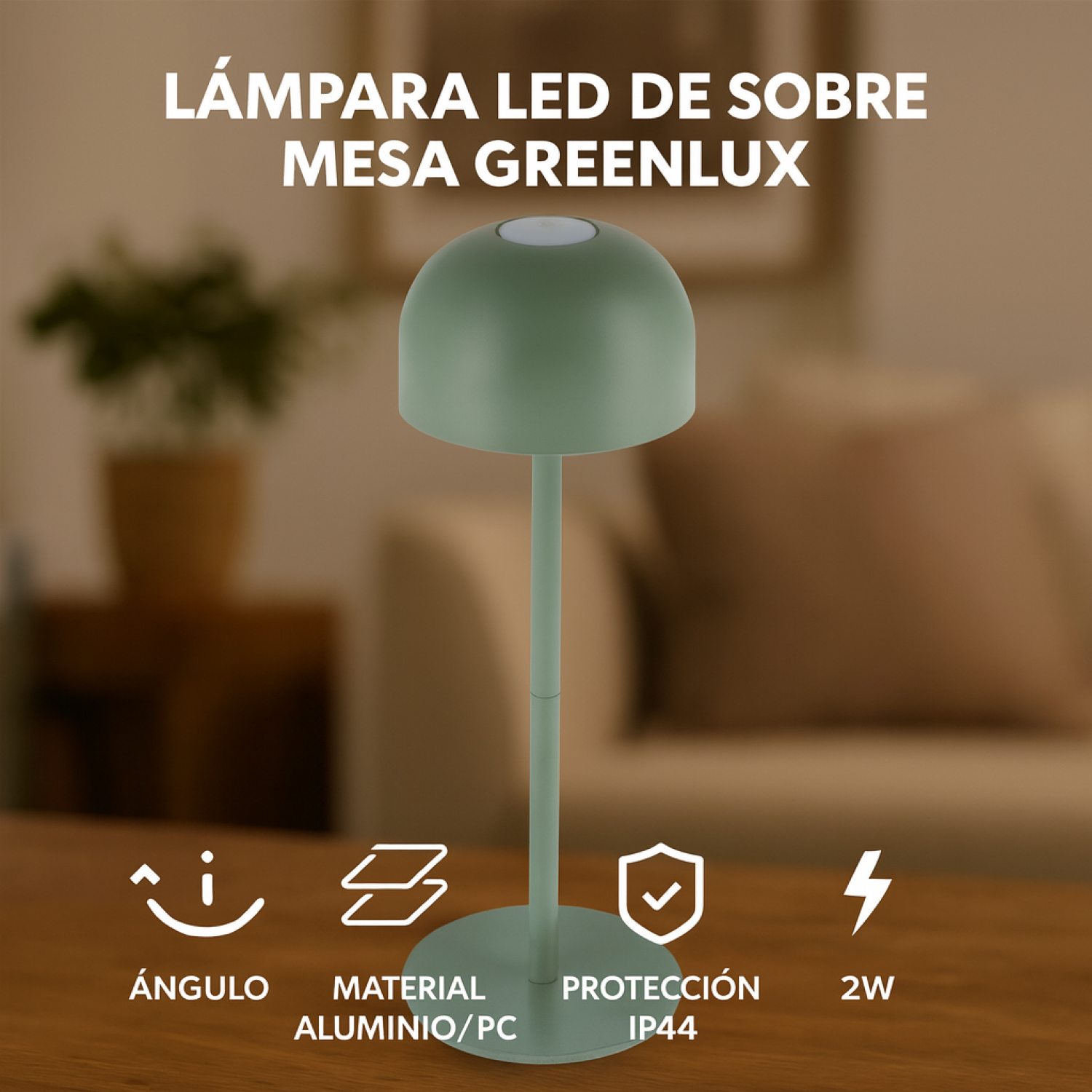 Candeeiro de mesa led Greenlux 3000K - Image 6