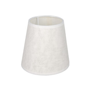 Abat-jour BICHE redondo cónico com encaixe E27 Alt.14xD.15cm branco