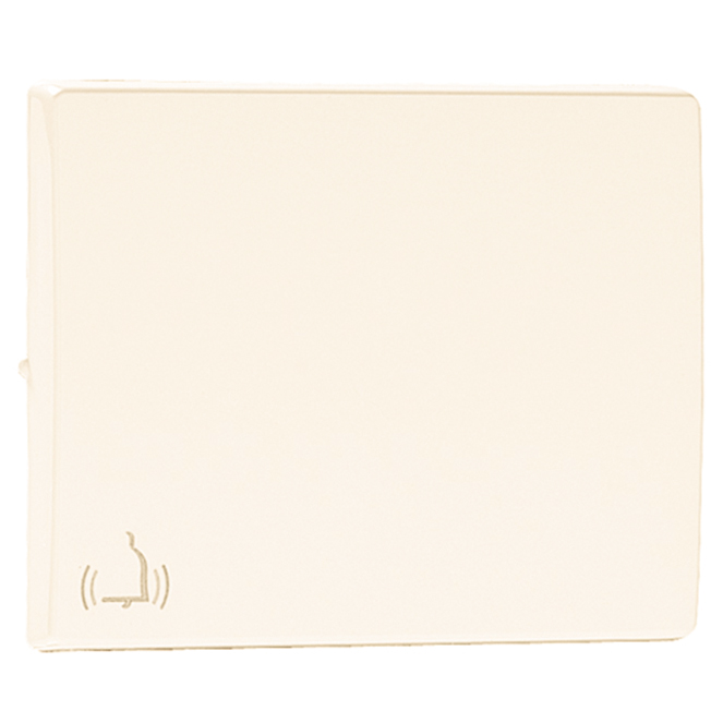 Tecla SIRIUS70 com símbolo campainha marfim