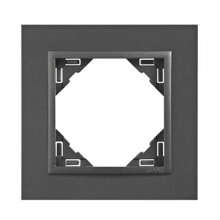 Espelho simples LOGUS90 cinza/cinza