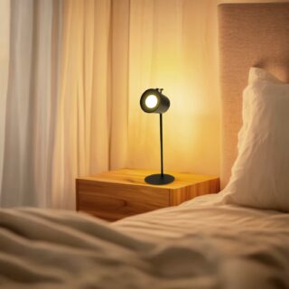 Candeeiro de mesa LED Black Leni  CCT