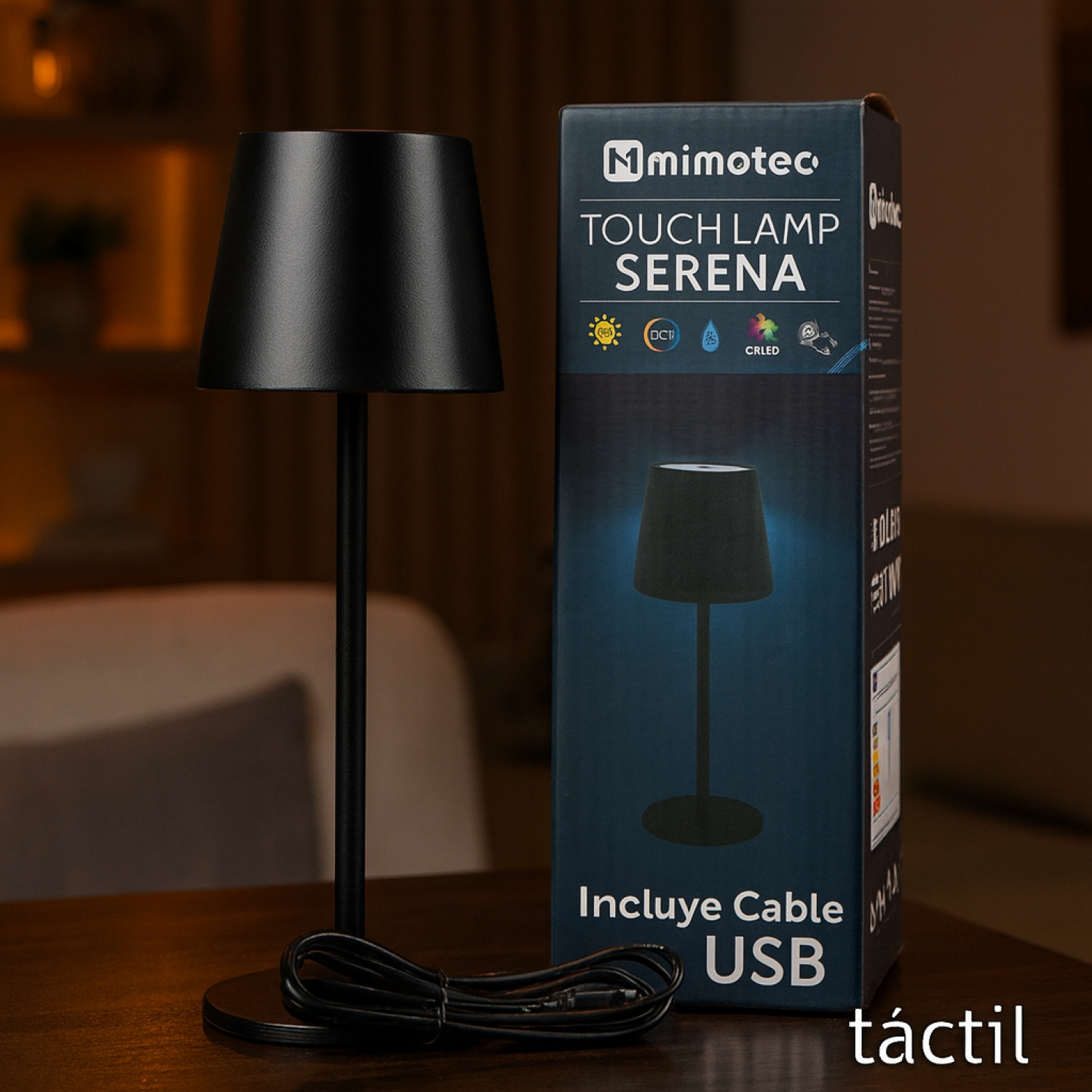 Candeeiro de mesa led Black Serena CCT - Image 5