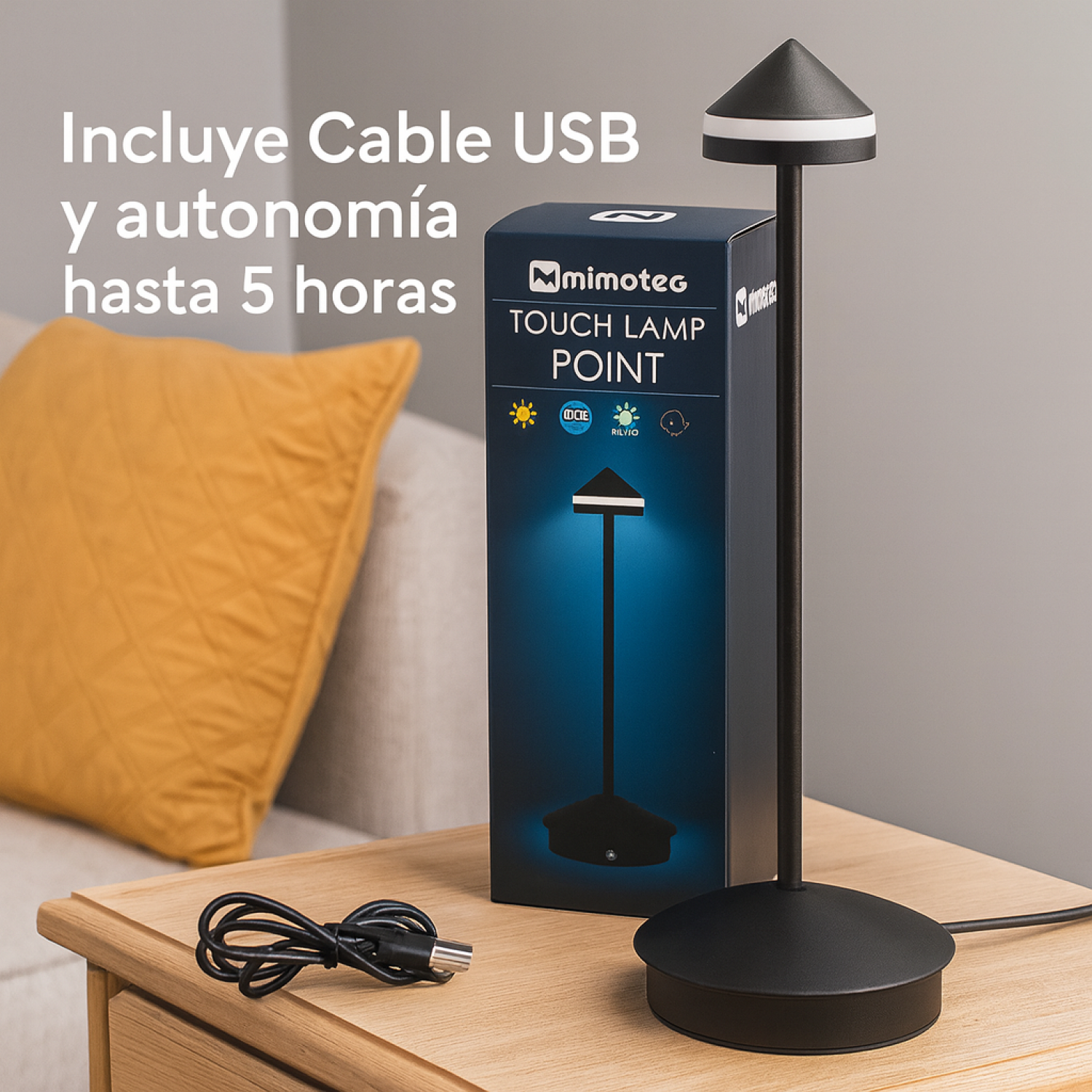 Candeeiro de mesa led Black Point CCT - Image 5