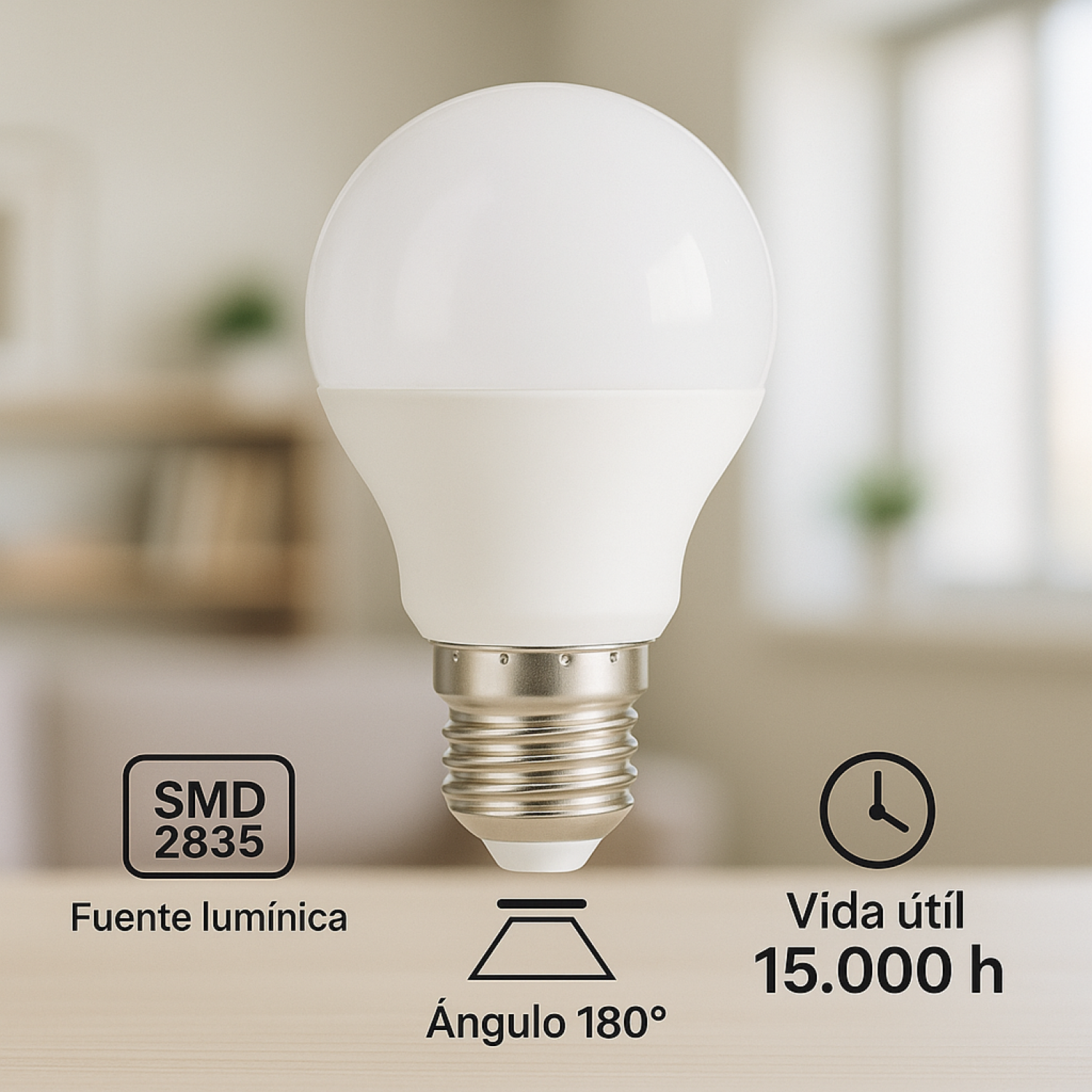 Lâmpada LED E14 G45 7W 6500K - Image 3