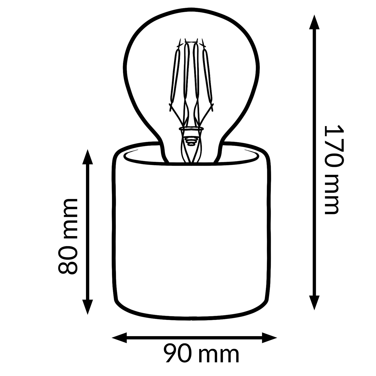 Candeeiro de mesa led Black Ditadi 2500K - Image 2