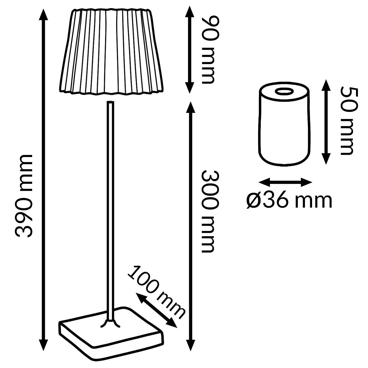 Candeeiro de mesa led White Courtin CCT - Image 2