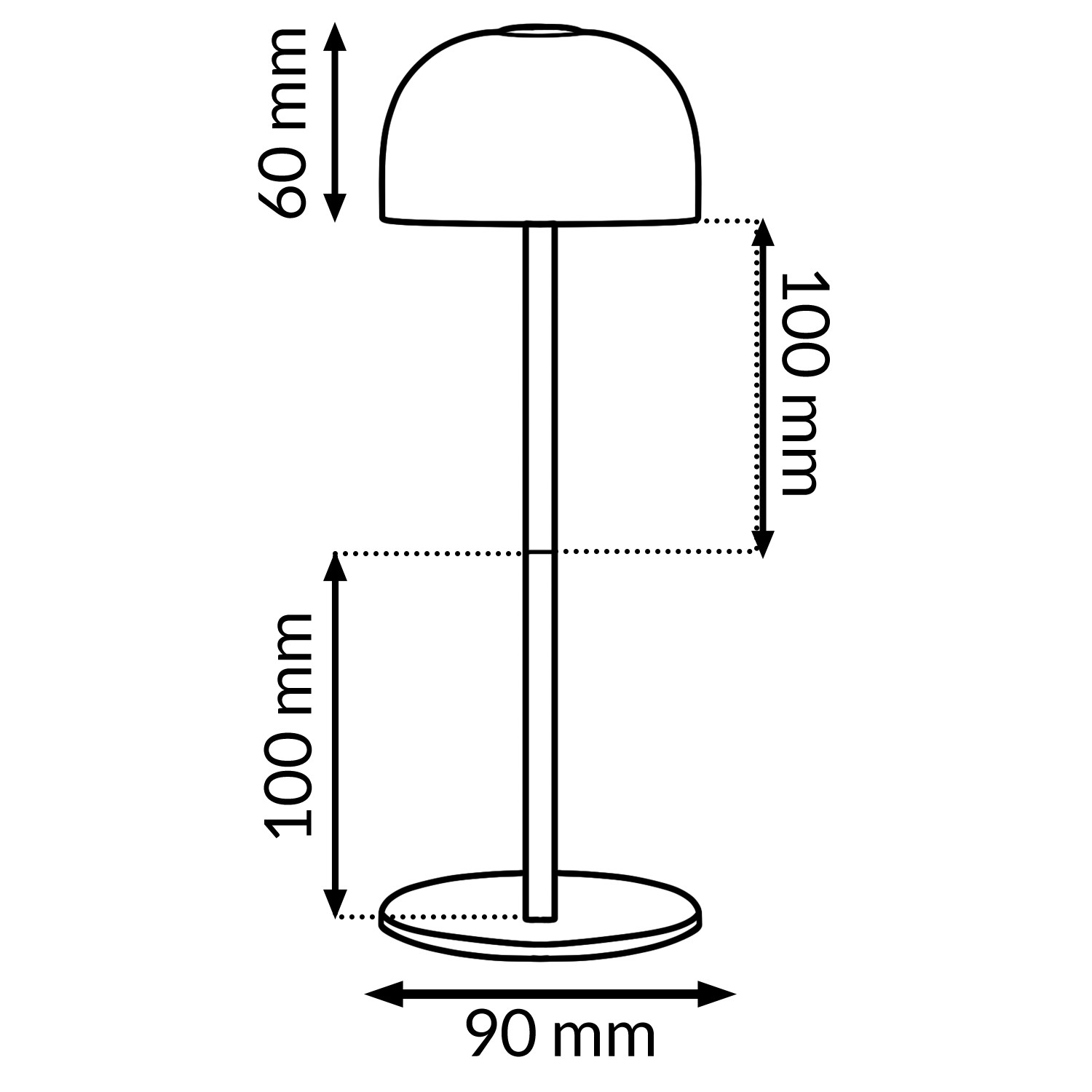 Candeeiro de mesa led Whitelux 3000K - Image 2
