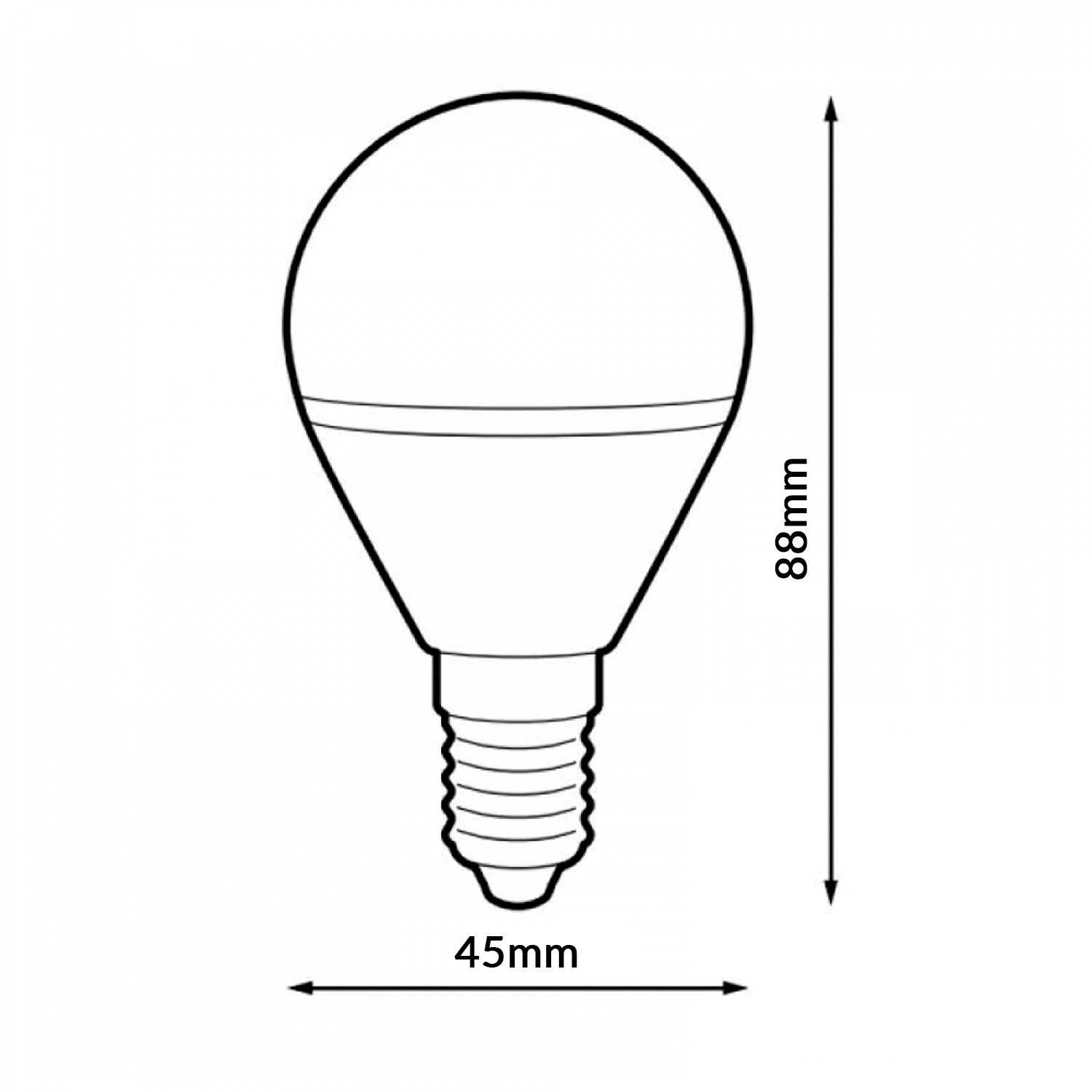 Lâmpada LED E14 G45 9W 4000K - Image 2