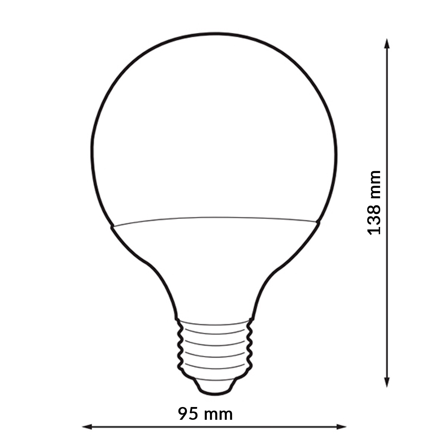 Lâmpada LED E27 G95 18W 4000K - Image 2