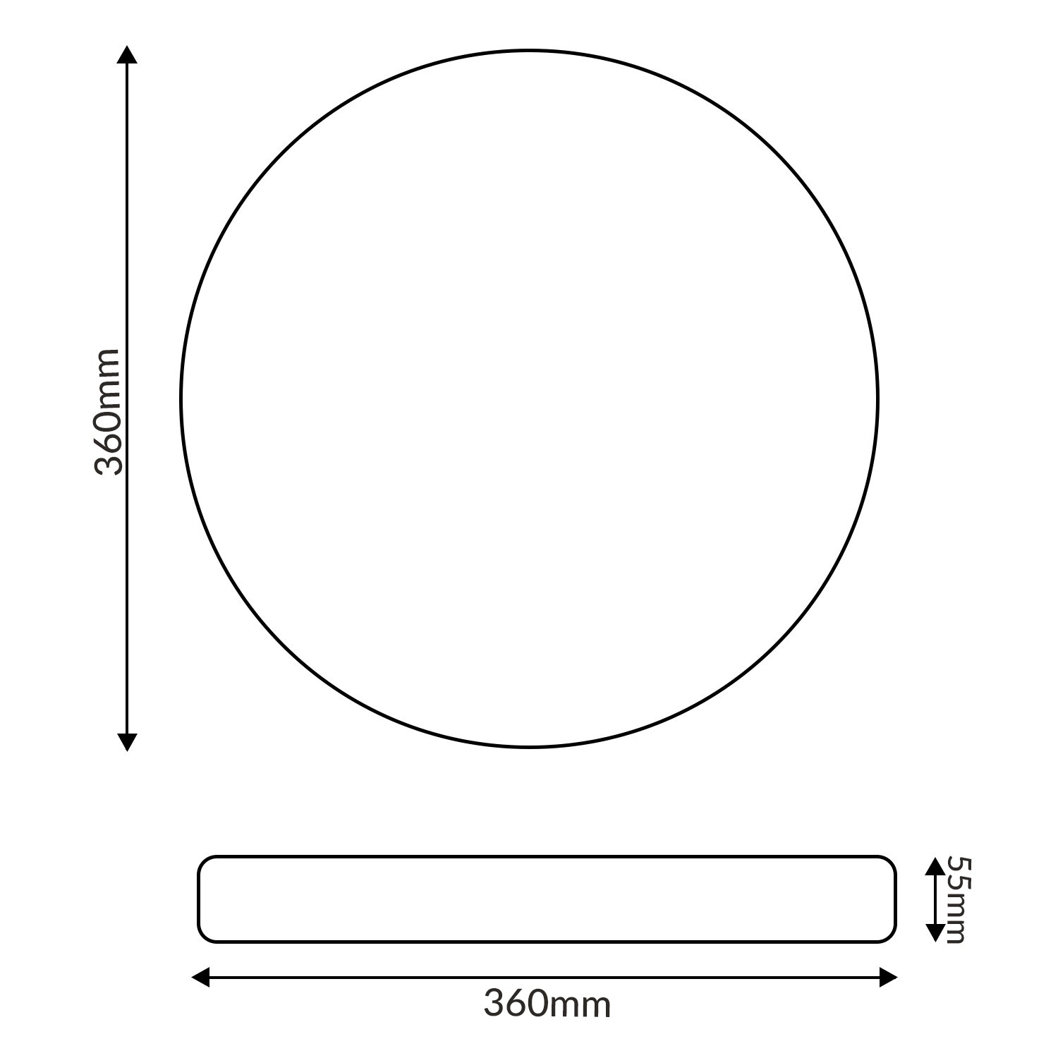 Plafon LED Redondo Boni 36W 4000K - Image 2