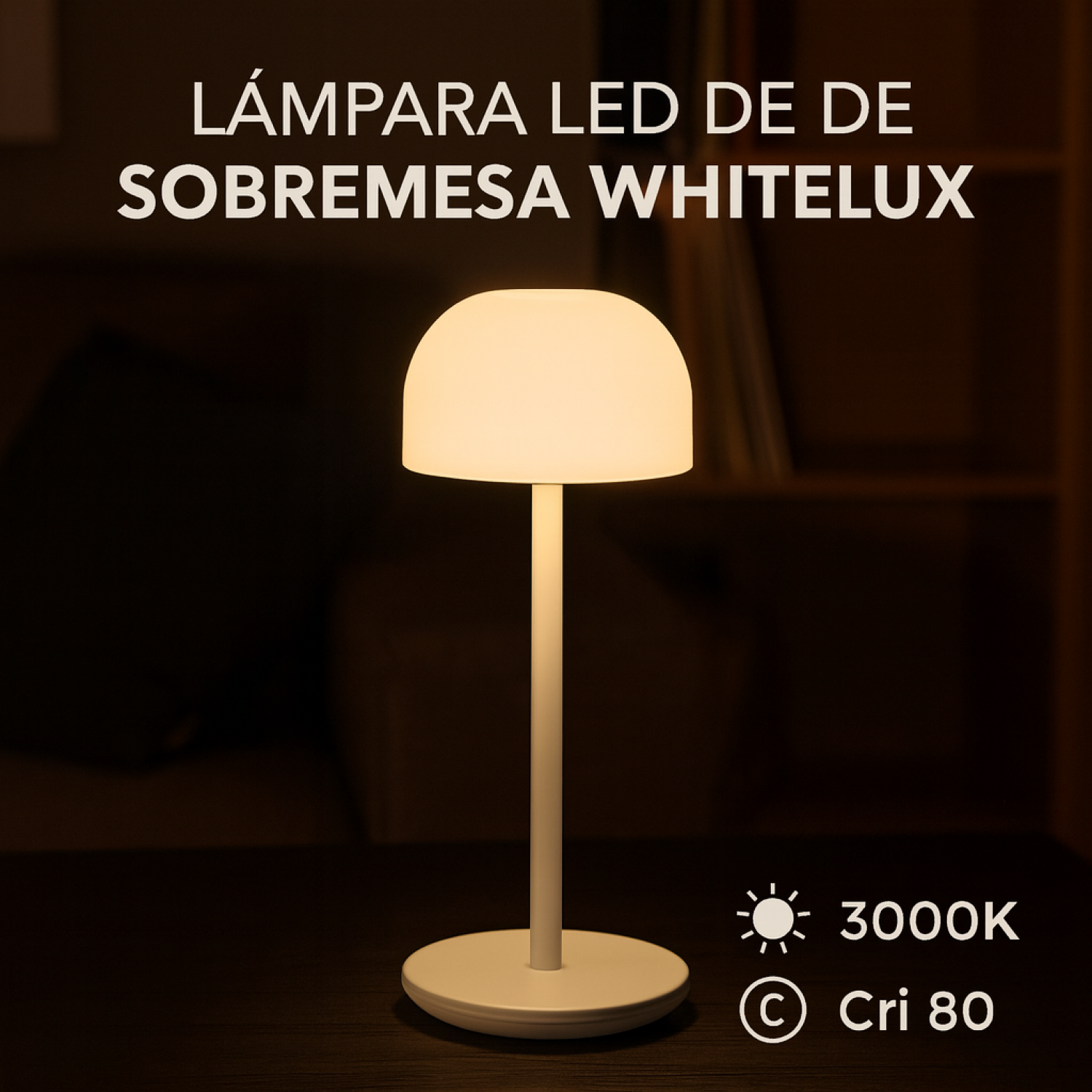 Candeeiro de mesa led Whitelux 3000K - Image 6