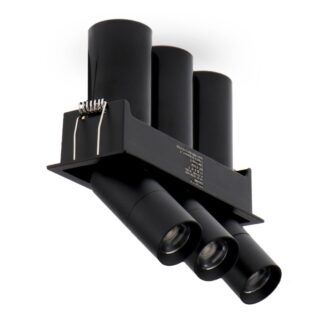 Downlight LED direccionável Black Tube Square 15W CCT