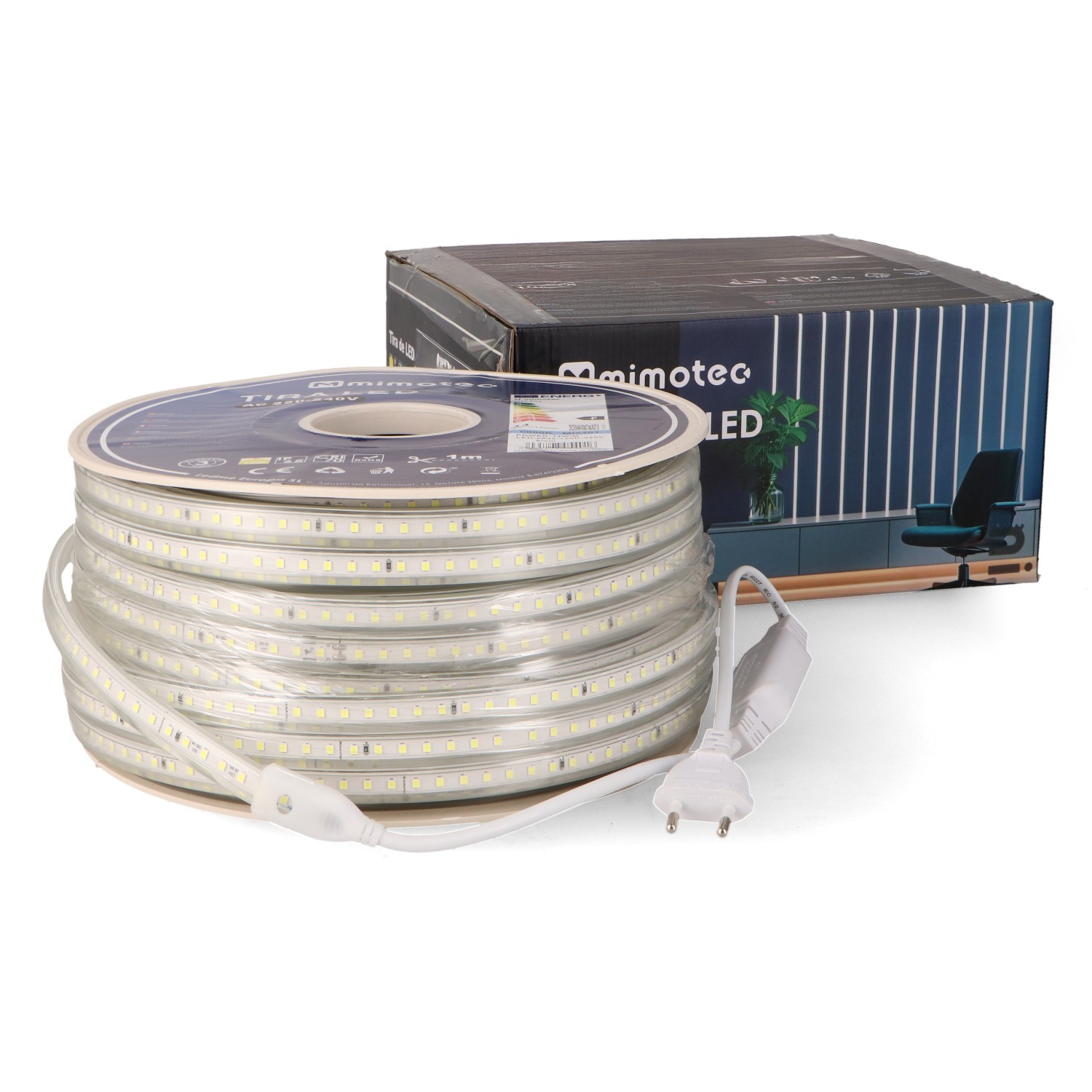 Fita LED 220V SMD Eco 14,4W/m - 50 metros Vermelho - Image 3