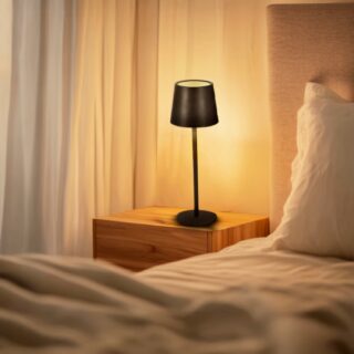 Candeeiro de mesa led Black Serena CCT