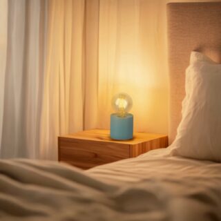 Candeeiro de mesa led Blue Ditadi 2500K