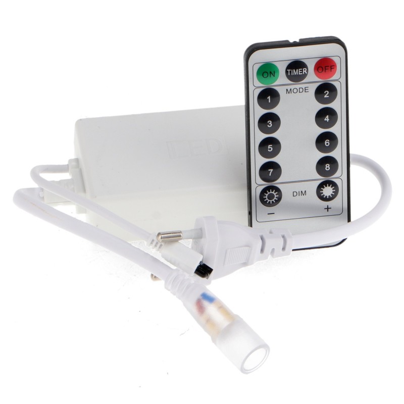 Controlador para mangueira LED multicolorida 220V com controle remoto