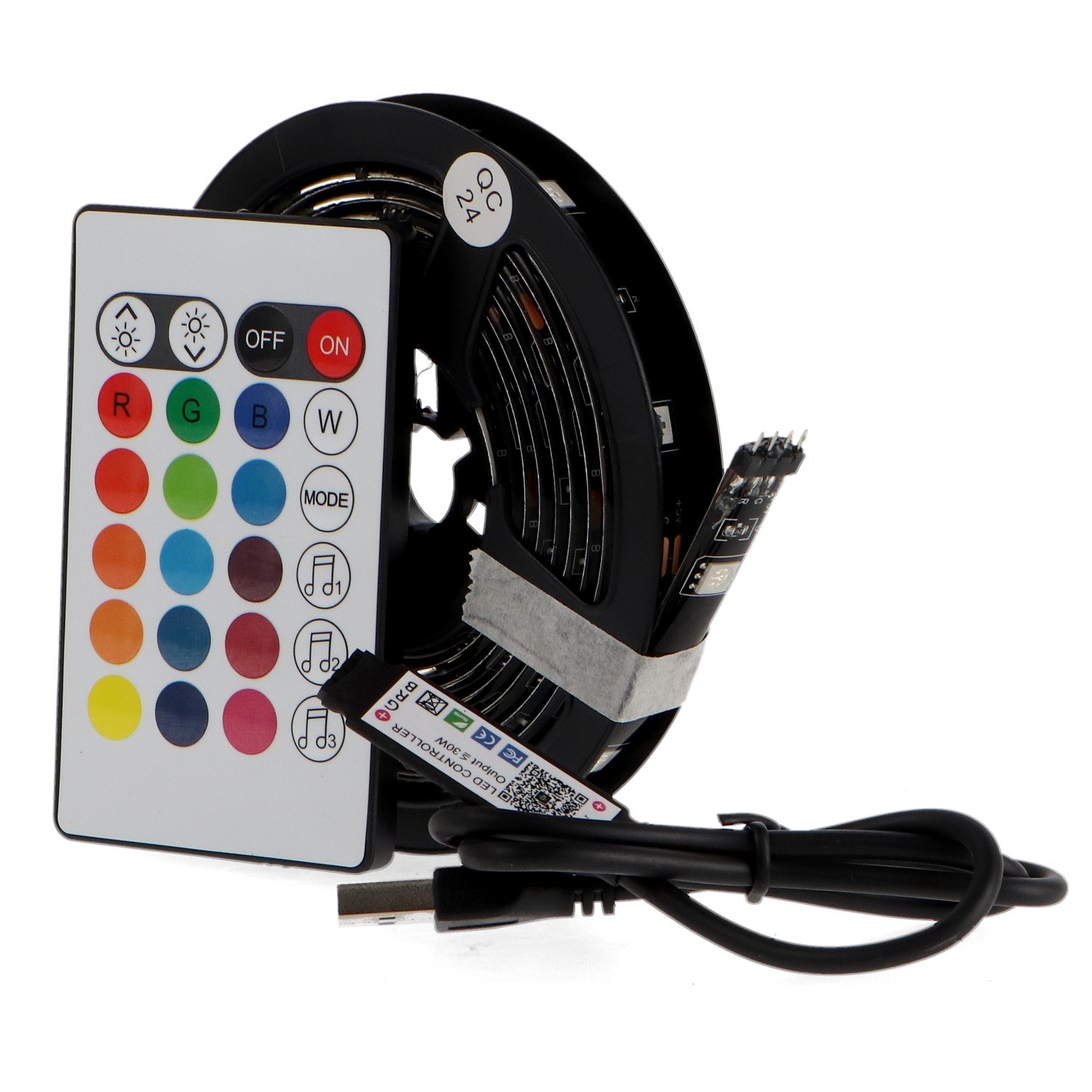 Pack Fita LED USB 5V RGB - 2 metros RGB - Image 3