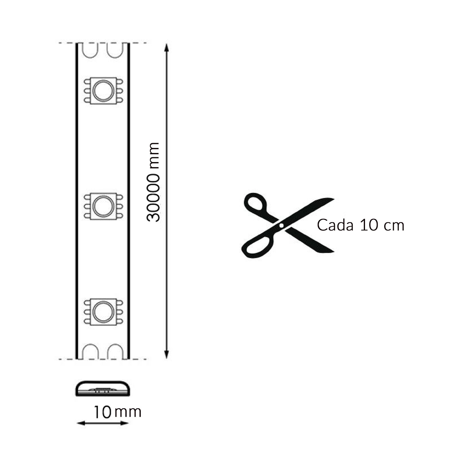 Pack Fita LED USB 5V RGB - 3 metros RGB - Image 2