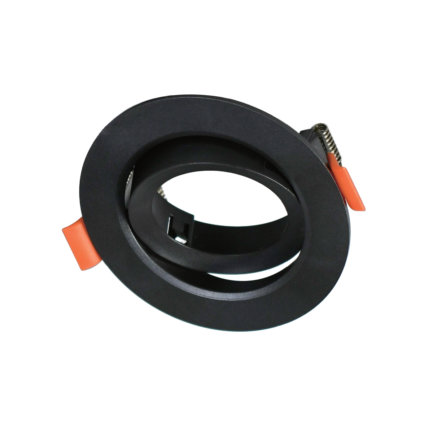 Aro de encastrar ONIRO ABS redondo Alt.3,5xD.9cm em ABS preto